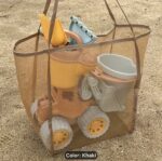 ⁦حقيبه شاطئ للألعاب والمنتجات الأخرى تساعد على خروج الرمل⁩ - الصورة ⁦2⁩