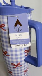 ⁦كوب مصنوع من الستانستيل  بجوده عاليه . خالي من BPA للمشروبات الحاره والبارده 40oz  1180 ml يحتفض بالبروده إلى 12 ساعه و 6 ساخن⁩ - الصورة ⁦3⁩